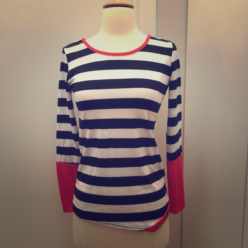Striped long sleeve t-shirt